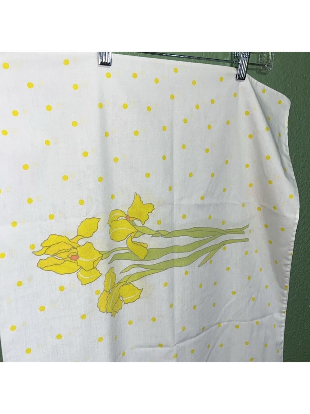 Christian Dior Wamsutta Full Sheet Set Yellow Iris - Picture 6 of 9